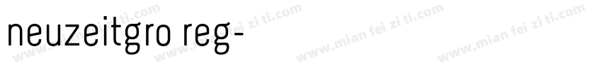neuzeitgro reg字体转换